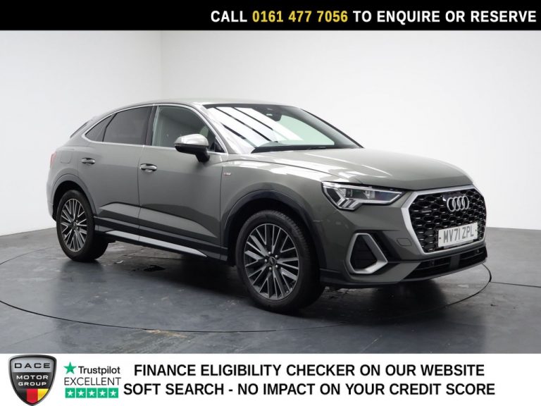 Used 2021 GREY AUDI Q3 SUV 2.0 TFSI 40 S line Sportback 5dr Petrol S Tronic quattro Euro 6 (s/s) (190 ps) PETROL (reg. 2021-09-21) (Automatic) for sale in Stockport
