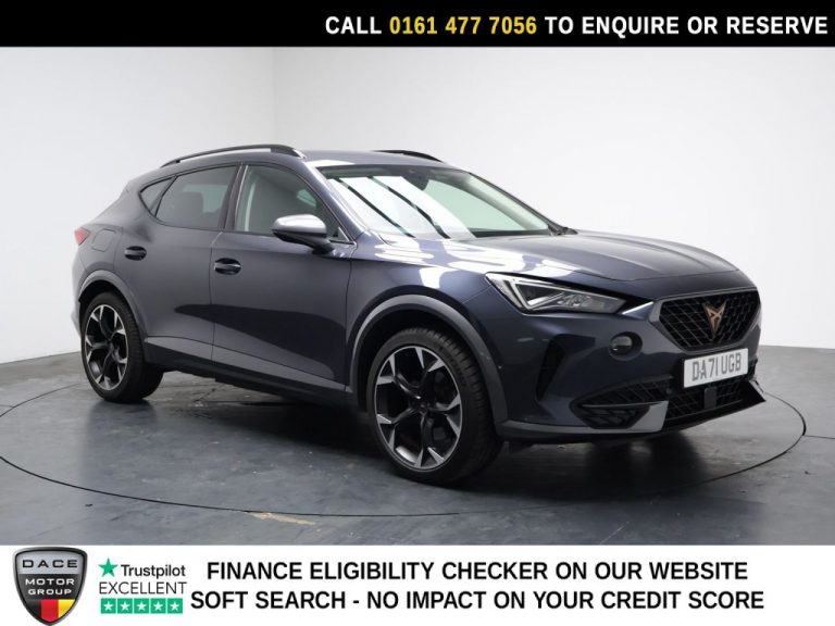 Used 2021 GREY CUPRA FORMENTOR SUV 1.4 eHybrid 12.8kWh V2 SUV 5dr Petrol Plug-in Hybrid DSG Euro 6 (s/s) (204 ps) PETROL PLUG-IN HYBRID (reg. 2021-12-16) (Automatic) for sale in Stockport