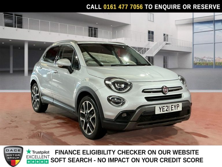 Used 2021 GREY FIAT 500X SUV 1.3 FireFly Turbo MultiAir Cross Plus SUV 5dr Petrol DCT Euro 6 (s/s) (150 ps) PETROL (reg. 2021-03-30) (Automatic) for sale in Stockport
