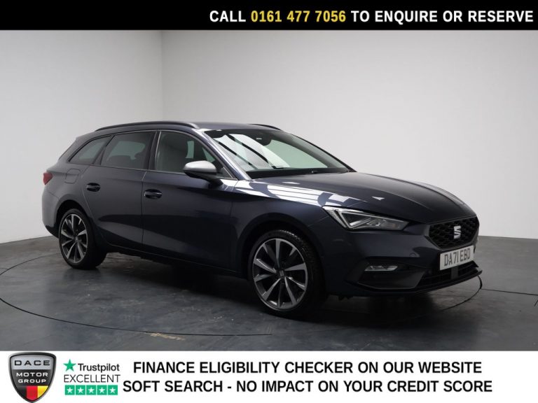 Used 2021 GREY SEAT LEON Estate 1.4 eHybrid 12.8kWh FR Sport Estate 5dr Petrol Plug-in Hybrid DSG Euro 6 (s/s) (204 ps) PETROL PLUG-IN HYBRID (reg. 2021-12-09) (Automatic) for sale in Stockport