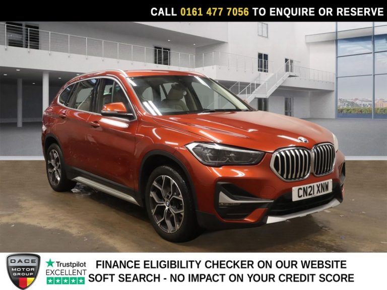 Used 2021 ORANGE BMW X1 SUV 2.0 20i xLine SUV 5dr Petrol DCT sDrive Euro 6 (s/s) (178 ps) PETROL (reg. 2021-05-21) (Automatic) for sale in Stockport