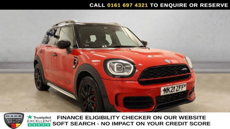 Used 2021 RED MINI COUNTRYMAN SUV 2.0 John Cooper Works SUV 5dr Petrol Auto ALL4 Euro 6 (s/s) (306 ps) PETROL (reg. 2021-03-01) (Automatic) for sale in Stockport