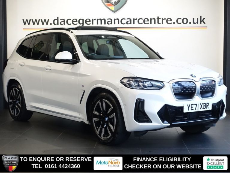 Used 2021 WHITE BMW IX3 SUV 80kWh M Sport SUV 5dr Electric Auto (286 ps) ELECTRIC (reg. 2021-11-26) (Automatic) for sale in Stockport