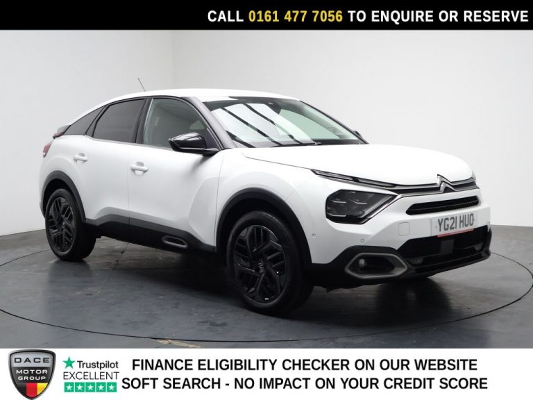 Used 2021 WHITE CITROEN C4 Hatchback 1.2 PureTech Shine Hatchback 5dr Petrol EAT8 Euro 6 (s/s) (130 ps) PETROL (reg. 2021-07-29) (Automatic) for sale in Stockport