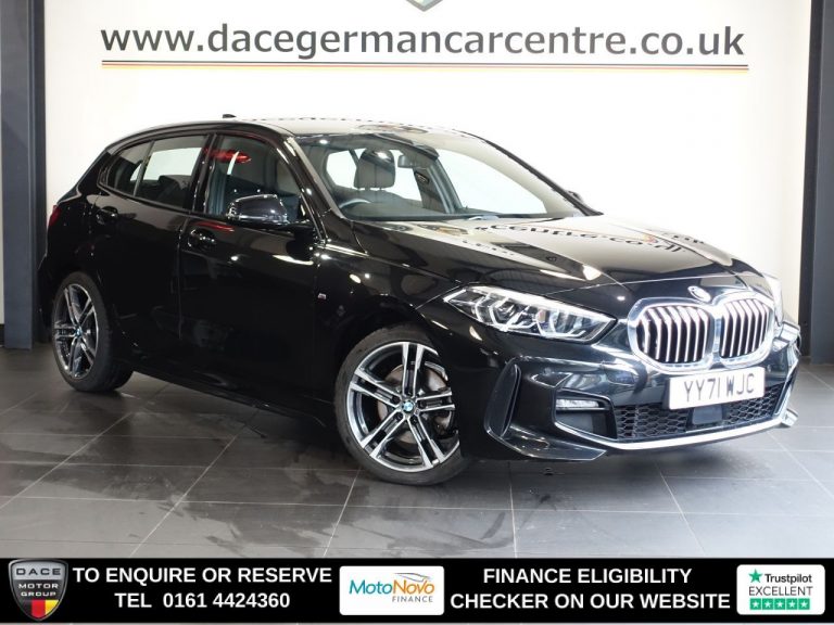 Used 2022 BLACK BMW 1 SERIES Hatchback 1.5 118i M Sport (LCP) Hatchback 5dr Petrol DCT Euro 6 (s/s) (136 ps) PETROL (reg. 2022-01-19) (Automatic) for sale in Stockport