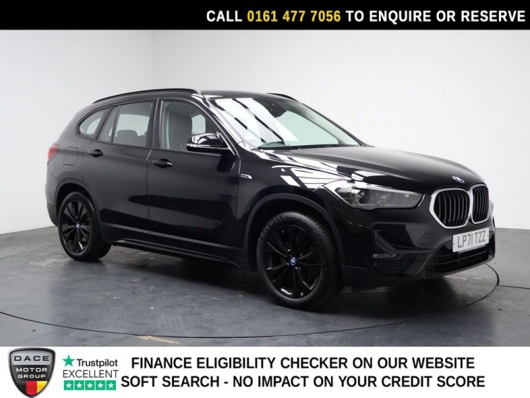 Used 2022 BLACK BMW X1 SUV 1.5 25e 10kWh Sport SUV 5dr Petrol Plug-in Hybrid Auto xDrive Euro 6 (s/s) (220 ps) PETROL PLUG-IN HYBRID (reg. 2022-02-21) (Automatic) for sale in Stockport