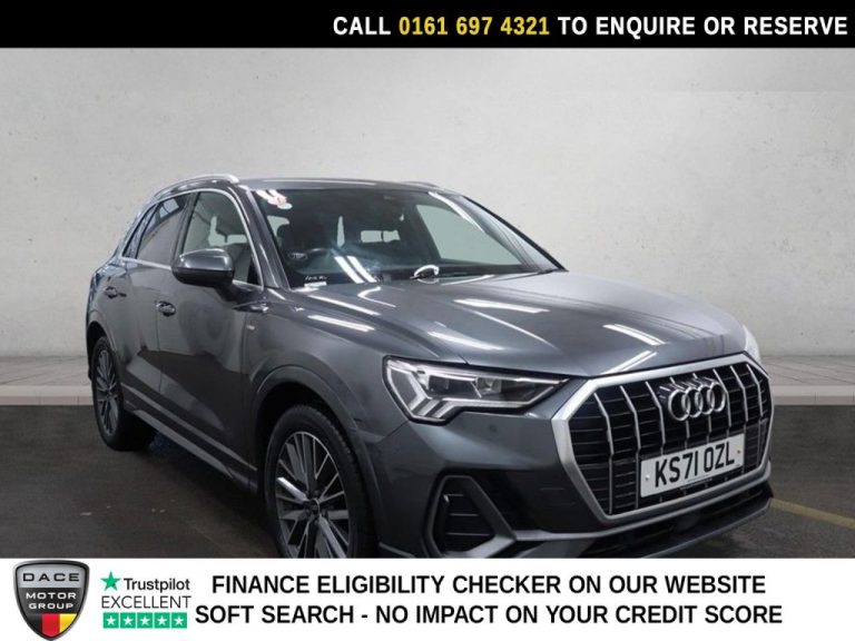 Used 2022 GREY AUDI Q3 SUV 1.5 TFSI CoD 35 S line SUV 5dr Petrol S Tronic Euro 6 (s/s) (150 ps) PETROL (reg. 2022-01-26) (Automatic) for sale in Stockport