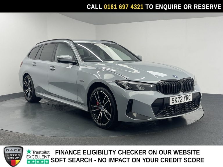 Used 2022 GREY BMW 3 SERIES Estate 2.0 330e 12kWh M Sport Touring 5dr Petrol Plug-in Hybrid Auto xDrive Euro 6 (s/s) (292 ps) PETROL PLUG-IN HYBRID (reg. 2022-09-06) (Automatic) for sale in Stockport