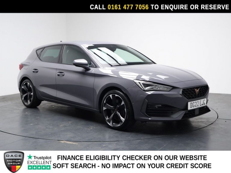 Used 2022 GREY CUPRA LEON Hatchback 2.0 TSI VZ1 Hatchback 5dr Petrol DSG Euro 6 (s/s) (245 ps) PETROL (reg. 2022-06-27) (Automatic) for sale in Stockport