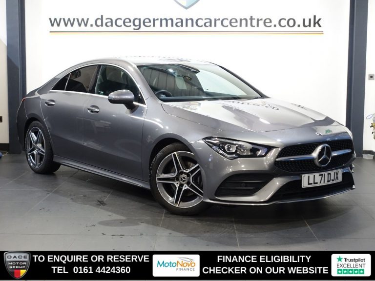 Used 2022 GREY MERCEDES-BENZ CLA Saloon 1.3 CLA180 AMG Line Coupe 4dr Petrol 7G-DCT Euro 6 (s/s) (136 ps) PETROL (reg. 2022-01-17) (Automatic) for sale in Stockport