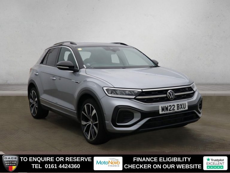 Used 2022 SILVER VOLKSWAGEN T-ROC SUV 1.5 TSI R-Line SUV 5dr Petrol DSG Euro 6 (s/s) (150 ps) PETROL (reg. 2022-08-19) (Automatic) for sale in Stockport