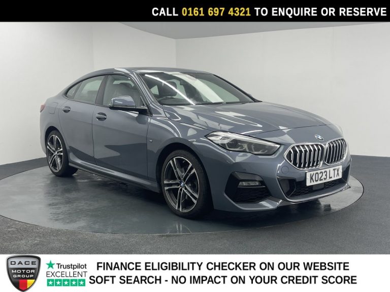 Used 2023 GREY BMW 2 SERIES GRAN COUPE Saloon 1.5 218i M Sport Saloon 4dr Petrol DCT Euro 6 (s/s) (136 ps) PETROL (reg. 2023-07-20) (Automatic) for sale in Stockport