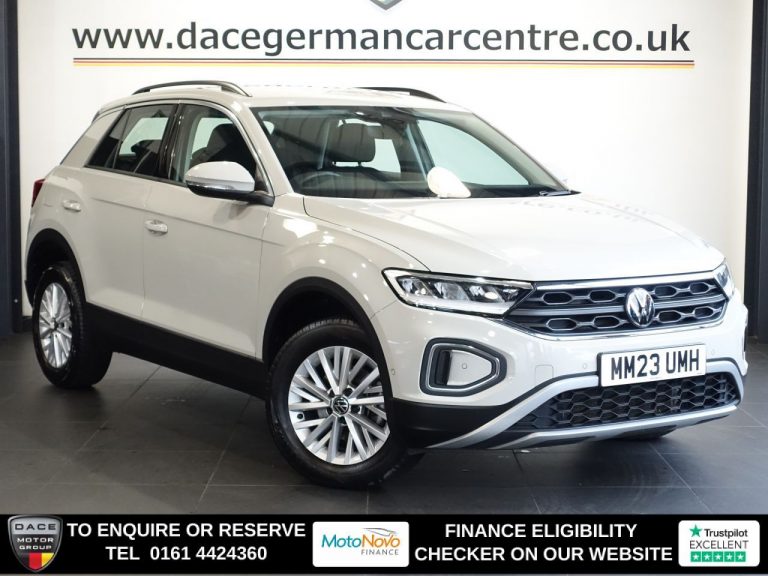 Used 2023 GREY VOLKSWAGEN T-ROC SUV 1.5 TSI Life SUV 5dr Petrol DSG Euro 6 (s/s) (150 ps) PETROL (reg. 2023-06-20) (Automatic) for sale in Stockport
