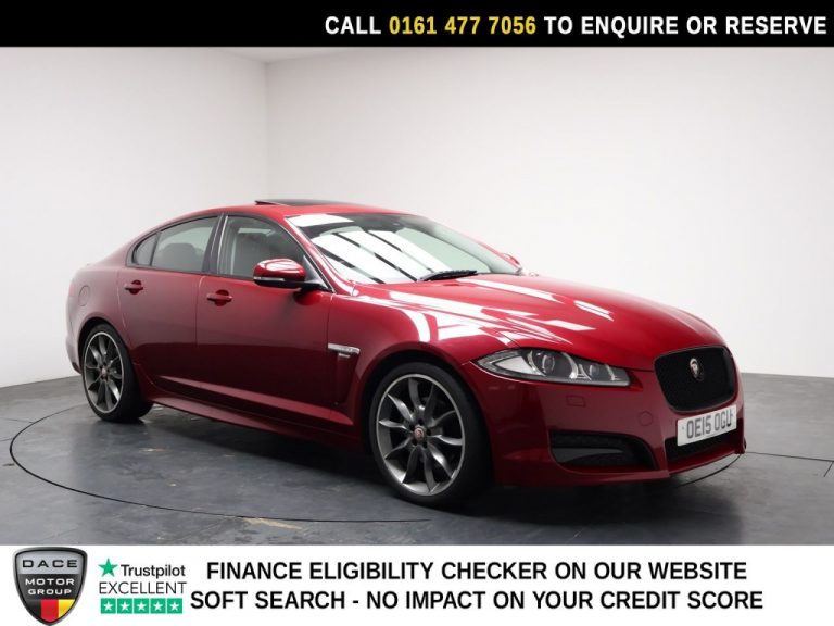 Used 2015 RED JAGUAR XF Saloon 2.2d R-Sport Black Saloon 4dr Diesel Auto Euro 5 (s/s) (200 ps) DIESEL (reg. 2015-06-04) (Automatic) for sale in Stockport