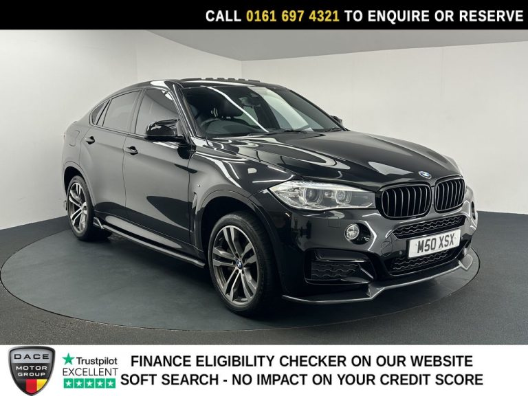 Used 2016 BLACK BMW X6 SUV 3.0 M50d SUV 5dr Diesel Auto xDrive Euro 6 (s/s) (381 ps) DIESEL (reg. 2016-09-02) (Automatic) for sale in Stockport