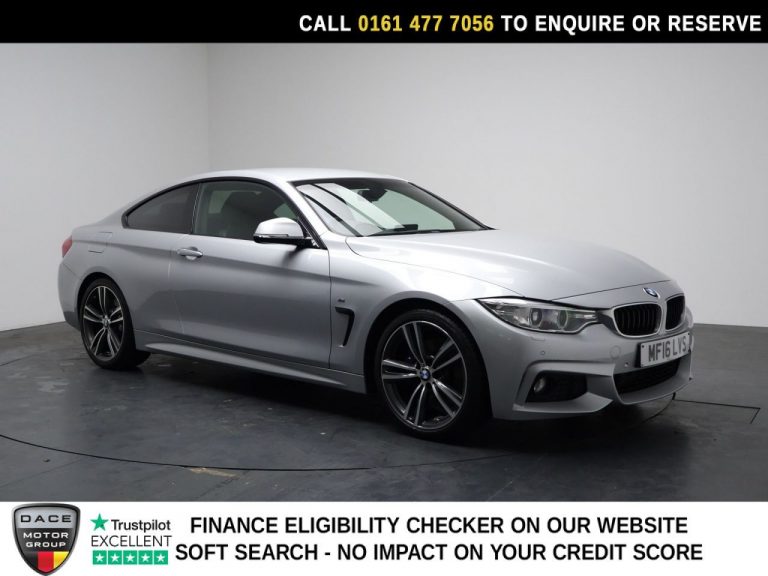 Used 2016 SILVER BMW 4 SERIES Coupe 2.0 420d M Sport Coupe 2dr Diesel Auto Euro 6 (s/s) (190 ps) DIESEL (reg. 2016-03-07) (Automatic) for sale in Stockport