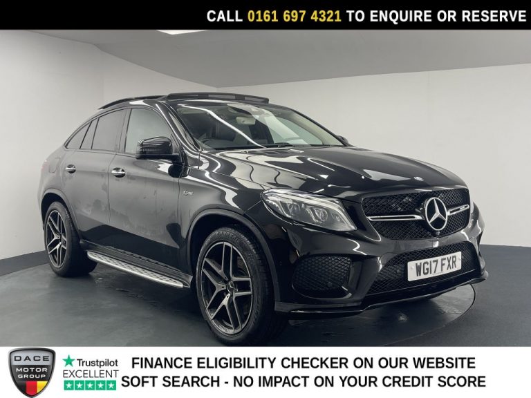 Used 2017 BLACK MERCEDES-BENZ GLE SUV 3.0 GLE43 V6 AMG (Premium Plus) Coupe 5dr Petrol G-Tronic 4MATIC Euro 6 (s/s) (367 ps) PETROL (reg. 2017-05-16) (Automatic) for sale in Stockport