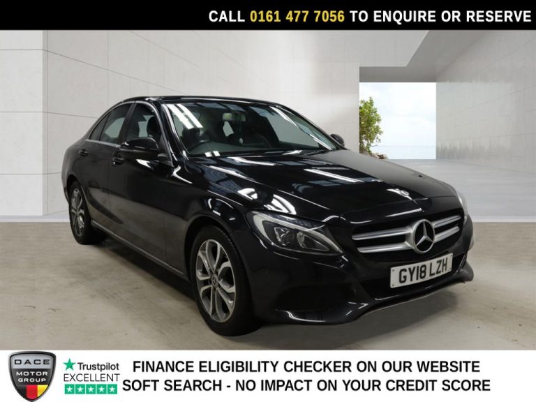 Used 2018 BLACK MERCEDES-BENZ C-CLASS Saloon 1.6 C200d Sport Saloon 4dr Diesel G-Tronic+ Euro 6 (s/s) (136 ps) DIESEL (reg. 2018-04-27) (Automatic) for sale in Stockport