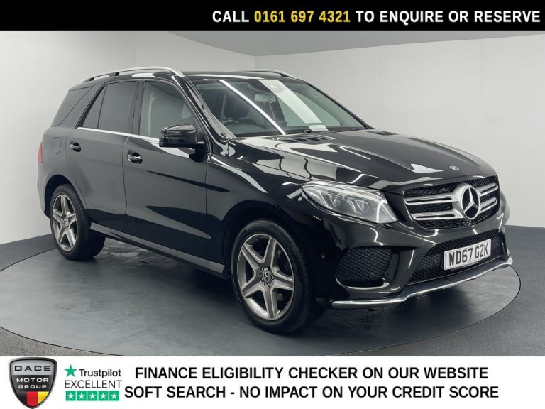 Used 2018 BLACK MERCEDES-BENZ GLE SUV 2.1 GLE250d AMG Line SUV 5dr Diesel G-Tronic 4MATIC Euro 6 (s/s) (204 ps) DIESEL (reg. 2018-01-30) (Automatic) for sale in Stockport