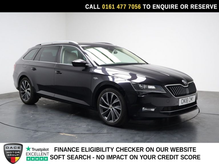 Used 2018 BLACK SKODA SUPERB Estate 2.0 TDI Laurin  and  Klement Estate 5dr Diesel DSG Euro 6 (s/s) (190 ps) DIESEL (reg. 2018-03-28) (Automatic) for sale in Stockport