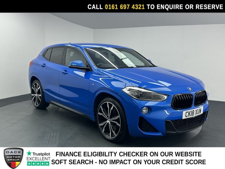 Used 2018 BLUE BMW X2 SUV 2.0 20d M Sport SUV 5dr Diesel Auto xDrive Euro 6 (s/s) (190 ps) DIESEL (reg. 2018-05-31) (Automatic) for sale in Stockport