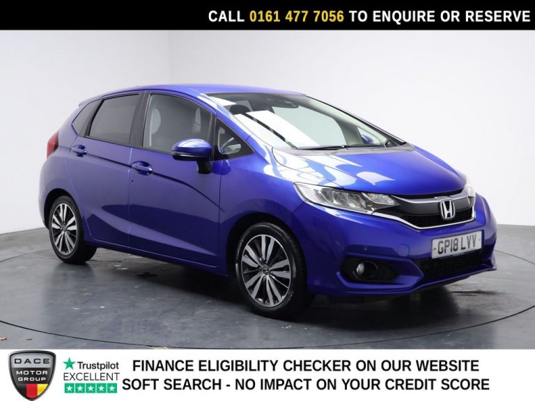 Used 2018 BLUE HONDA JAZZ Hatchback 1.3 i-VTEC EX Navi Hatchback 5dr Petrol CVT Euro 6 (s/s) (102 ps) PETROL (reg. 2018-08-30) (Automatic) for sale in Stockport