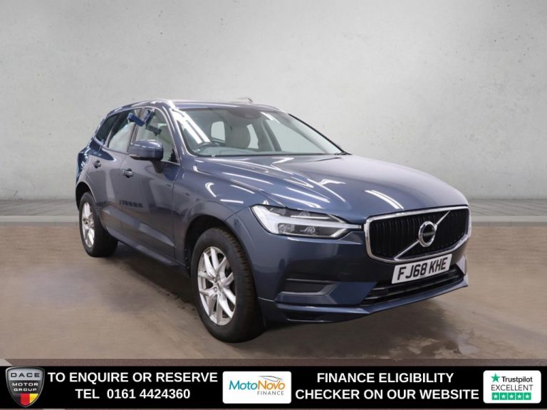 Used 2018 BLUE VOLVO XC60 SUV 2.0 D4 Momentum SUV 5dr Diesel Auto AWD Euro 6 (s/s) (190 ps) DIESEL (reg. 2018-10-15) (Automatic) for sale in Stockport