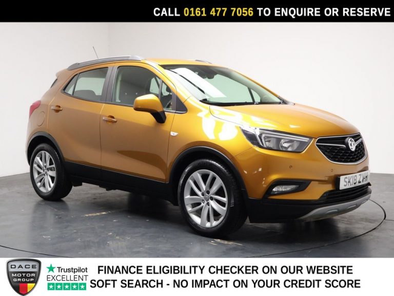 Used 2018 ORANGE VAUXHALL MOKKA X SUV 1.4i Turbo Design Nav SUV 5dr Petrol Auto Euro 6 (140 ps) PETROL (reg. 2018-06-08) (Automatic) for sale in Stockport
