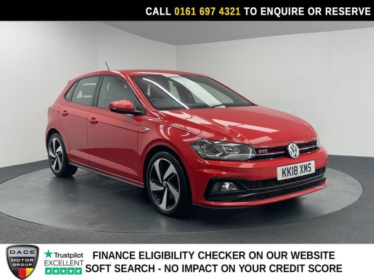 Used 2018 RED VOLKSWAGEN POLO Hatchback 2.0 TSI GTI Hatchback 5dr Petrol DSG Euro 6 (s/s) (200 ps) PETROL (reg. 2018-08-10) (Automatic) for sale in Stockport