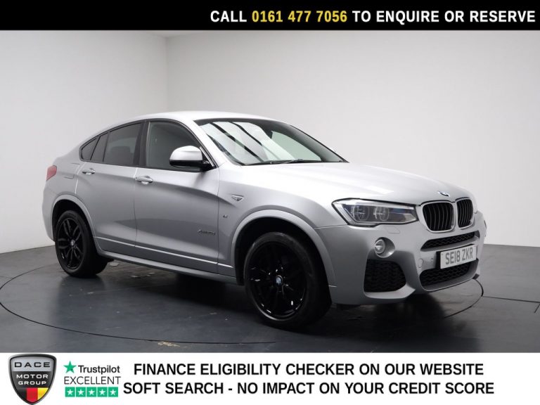 Used 2018 SILVER BMW X4 SUV 2.0 20d M Sport SUV 5dr Diesel Auto xDrive Euro 6 (s/s) (190 ps) DIESEL (reg. 2018-03-21) (Automatic) for sale in Stockport