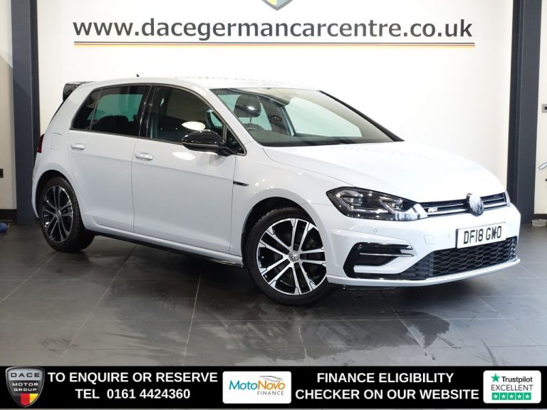 Used 2018 SILVER VOLKSWAGEN GOLF Hatchback 1.5 TSI EVO R-Line Hatchback 5dr Petrol DSG Euro 6 (s/s) (150 ps) PETROL (reg. 2018-07-12) (Automatic) for sale in Stockport