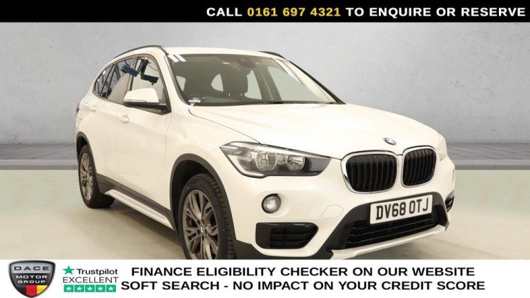 Used 2018 WHITE BMW X1 SUV 2.0 20d Sport SUV 5dr Diesel Auto xDrive Euro 6 (s/s) (190 ps) DIESEL (reg. 2018-09-19) (Automatic) for sale in Stockport