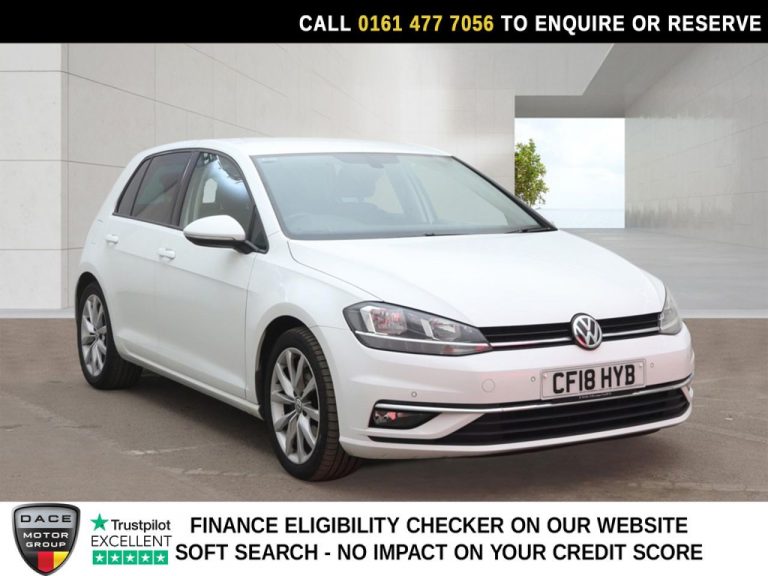Used 2018 WHITE VOLKSWAGEN GOLF Hatchback 2.0 TDI GT Hatchback 5dr Diesel DSG Euro 6 (s/s) (150 ps) DIESEL (reg. 2018-08-20) (Automatic) for sale in Stockport