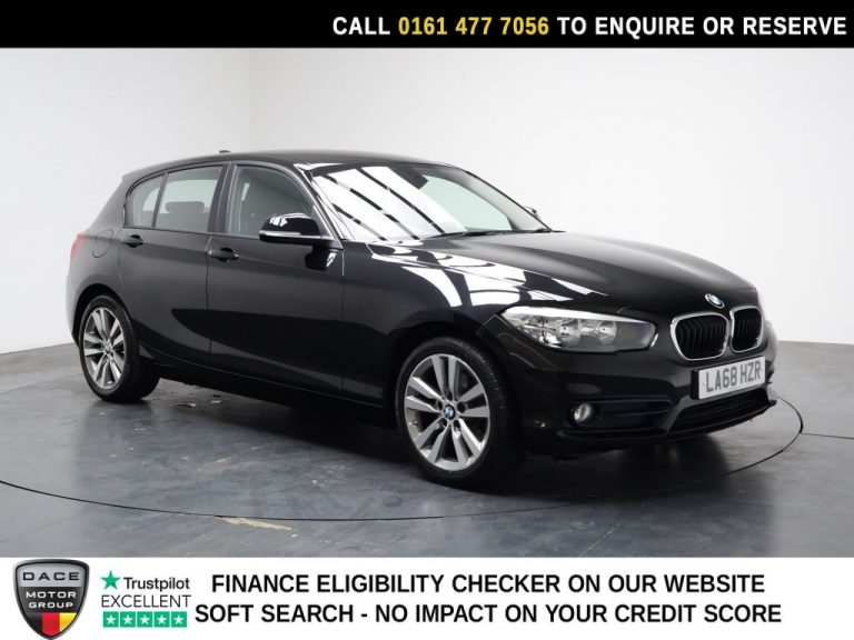 Used 2019 BLACK BMW 1 SERIES Hatchback 1.5 116d Sport Hatchback 5dr Diesel Auto Euro 6 (s/s) (116 ps) DIESEL (reg. 2019-02-27) (Automatic) for sale in Stockport