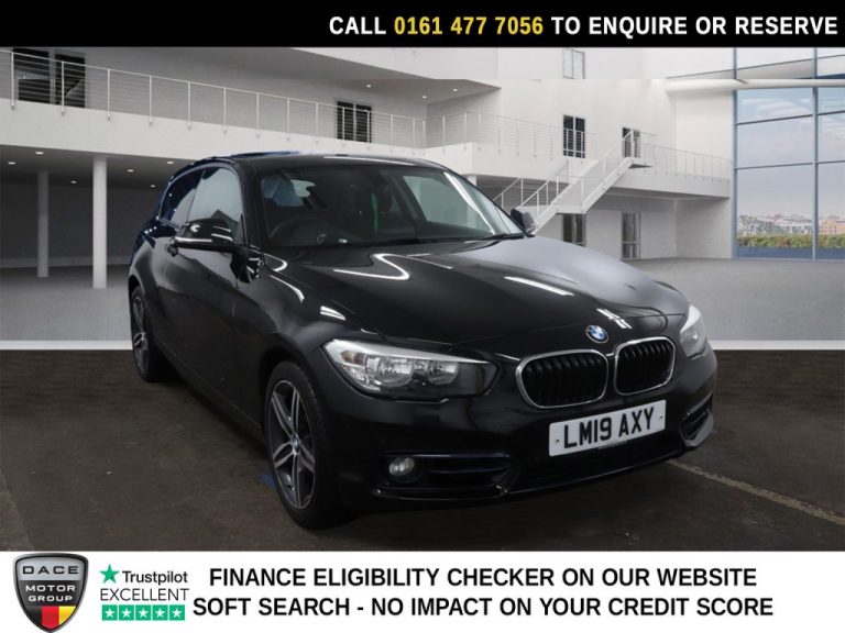 Used 2019 BLACK BMW 1 SERIES Hatchback 1.5 118i GPF Sport Hatchback 3dr Petrol Auto Euro 6 (s/s) (136 ps) PETROL (reg. 2019-03-29) (Automatic) for sale in Stockport