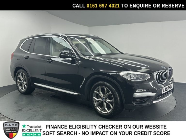 Used 2019 BLACK BMW X3 SUV 2.0 20d xLine SUV 5dr Diesel Auto xDrive Euro 6 (s/s) (190 ps) DIESEL (reg. 2019-09-26) (Automatic) for sale in Stockport