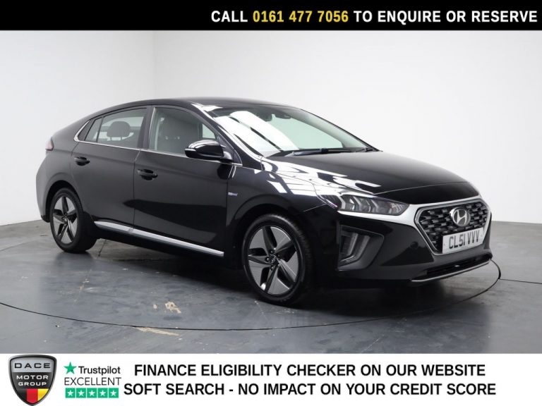 Used 2019 BLACK HYUNDAI IONIQ Hatchback 1.6L 5d  AUTO  140 BHP PETROL HYBRID (reg. 2019-10-28) (Automatic) for sale in Stockport