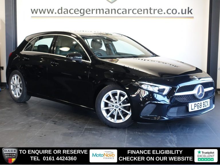 Used 2019 BLACK MERCEDES-BENZ A-CLASS Hatchback 1.5 A180d Sport Hatchback 5dr Diesel 7G-DCT Euro 6 (s/s) (116 ps) DIESEL (reg. 2019-01-31) (Automatic) for sale in Stockport