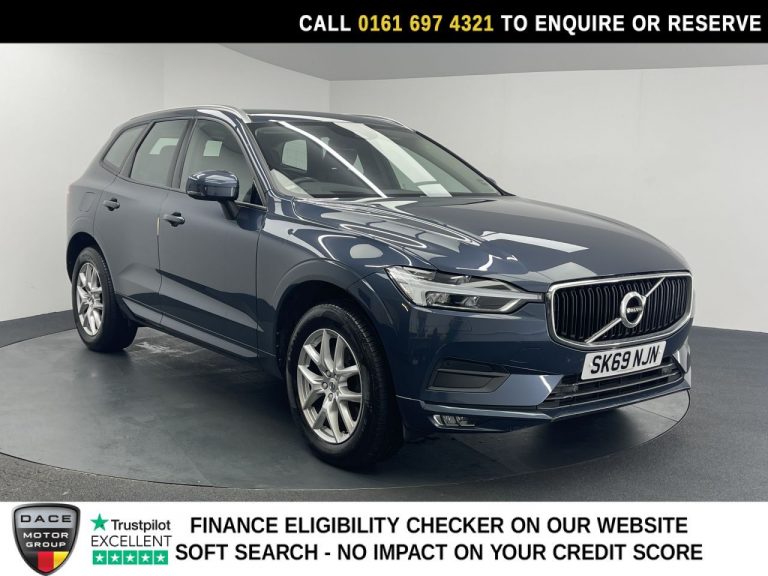 Used 2019 BLUE VOLVO XC60 SUV 2.0 T5 Momentum Pro SUV 5dr Petrol Auto AWD Euro 6 (s/s) (250 ps) PETROL (reg. 2019-10-10) (Automatic) for sale in Stockport