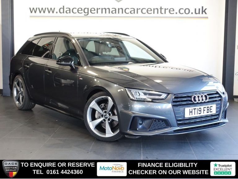 Used 2019 GREY AUDI A4 AVANT Estate 2.0 TDI 40 Black Edition Estate 5dr Diesel S Tronic Euro 6 (s/s) (190 ps) DIESEL (reg. 2019-04-01) (Automatic) for sale in Stockport
