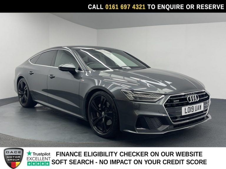 Used 2019 GREY AUDI A7 Hatchback 3.0 TDI V6 50 S line Sportback 5dr Diesel Tiptronic quattro Euro 6 (s/s) (286 ps) DIESEL (reg. 2019-05-16) (Automatic) for sale in Stockport