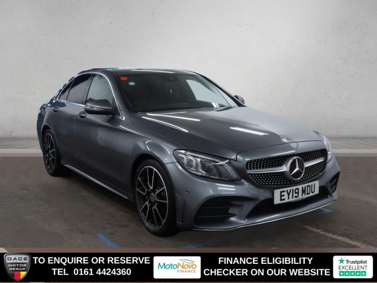 Used 2019 GREY MERCEDES-BENZ C-CLASS Saloon 2.0 C220d AMG Line (Premium) Saloon 4dr Diesel G-Tronic+ Euro 6 (s/s) (194 ps) DIESEL (reg. 2019-03-01) (Automatic) for sale in Stockport