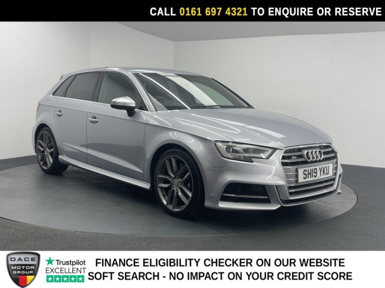 Used 2019 SILVER AUDI S3 Hatchback 2.0 TFSI Sportback 5dr Petrol S Tronic quattro Euro 6 (s/s) (300 ps) PETROL (reg. 2019-03-29) (Automatic) for sale in Stockport