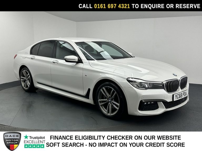 Used 2019 WHITE BMW 7 SERIES Saloon 3.0 730d M Sport Saloon 4dr Diesel Auto Euro 6 (s/s) (265 ps) DIESEL (reg. 2019-02-15) (Automatic) for sale in Stockport