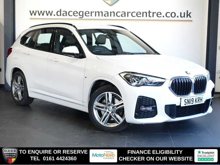 Used 2019 WHITE BMW X1 SUV 2.0 20i GPF M Sport SUV 5dr Petrol Auto xDrive Euro 6 (s/s) (192 ps) PETROL (reg. 2019-08-27) (Automatic) for sale in Stockport