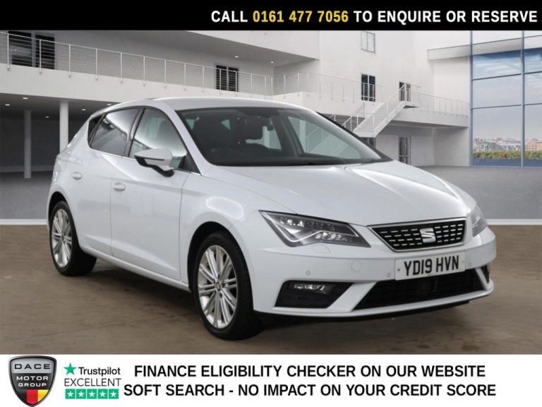 Used 2019 WHITE SEAT LEON Hatchback 1.5 TSI EVO XCELLENCE Hatchback 5dr Petrol DSG Euro 6 (s/s) (150 ps) PETROL (reg. 2019-07-01) (Automatic) for sale in Stockport
