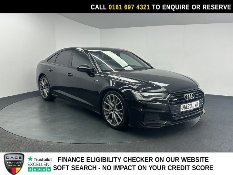 Used 2020 BLACK AUDI A6 SALOON Saloon 3.0 TDI V6 50 Black Edition Saloon 4dr Diesel Tiptronic quattro Euro 6 (s/s) (286 ps) DIESEL (reg. 2020-06-29) (Automatic) for sale in Stockport