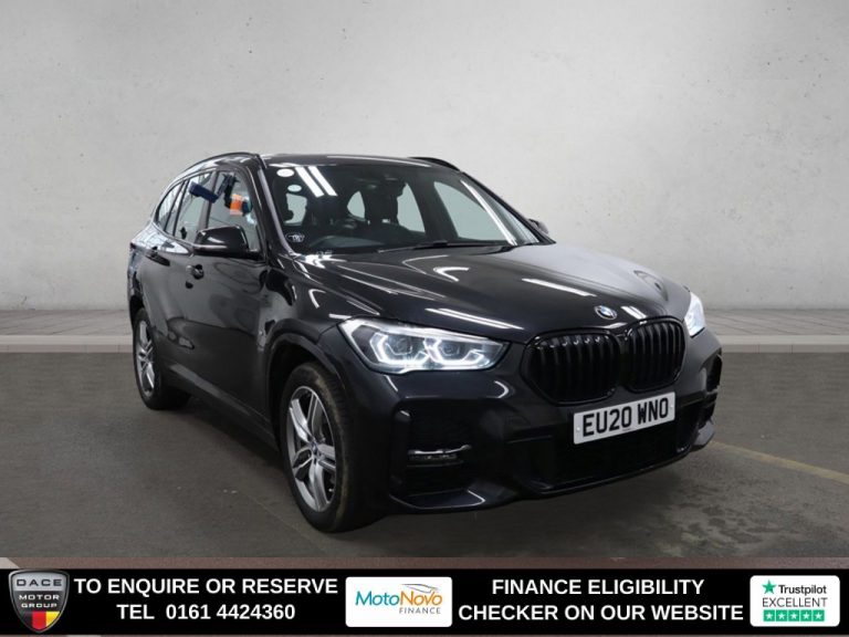 Used 2020 BLACK BMW X1 SUV 1.5 18i M Sport SUV 5dr Petrol DCT sDrive Euro 6 (s/s) (140 ps) PETROL (reg. 2020-03-01) (Automatic) for sale in Stockport