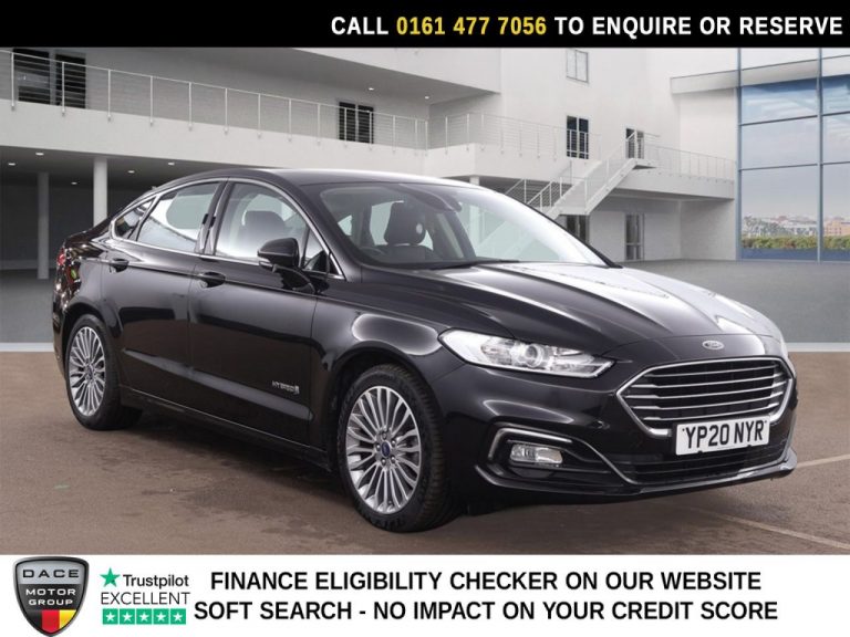Used 2020 BLACK FORD MONDEO Saloon 2.0 TiVCT Titanium Edition Saloon 4dr Petrol Hybrid CVT Euro 6 (s/s) (187 ps) PETROL HYBRID (reg. 2020-07-14) (Automatic) for sale in Stockport