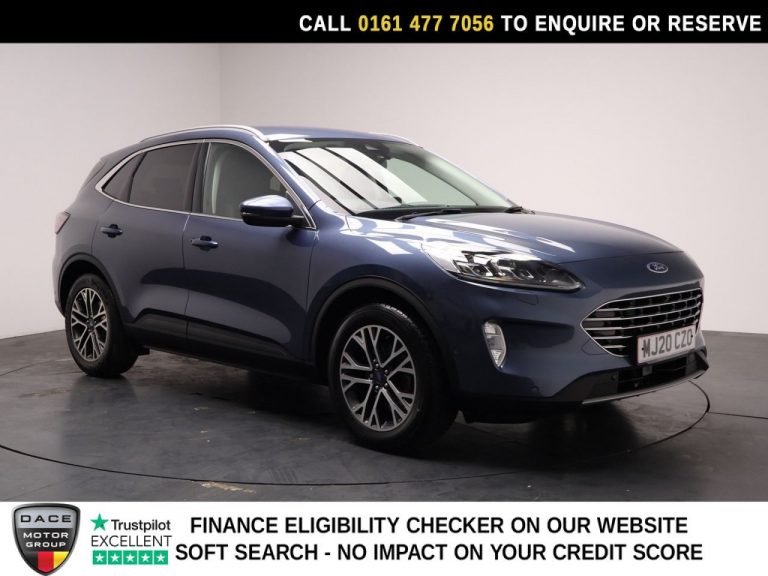 Used 2020 BLUE FORD KUGA SUV 1.5 EcoBlue Titanium First Edition SUV 5dr Diesel Auto Euro 6 (s/s) (120 ps) DIESEL (reg. 2020-06-30) (Automatic) for sale in Stockport